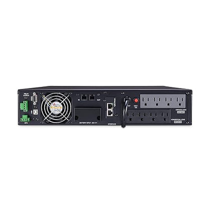 CyberPower OL1500RTXL2UN Smart App Online UPS System, 1500VA/1350W, 8 Outlets, 2U Rack/Tower, Pre-Installed RMCARD205 Network Card 1500VA