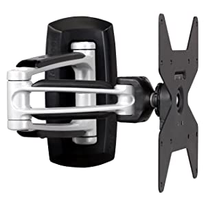 ATDEC TH-1040-VFM Full Motion Wall Mount with Full Range Smooth Glide Motion and 100x100/200x100/200x200 VESA Support, Silver