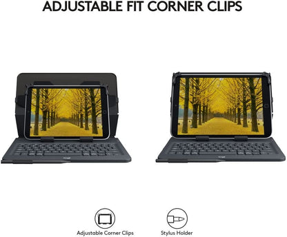Logitech Universal Folio with Integrated Bluetooth 3.0 Keyboard for 9-10" Apple, Android, Windows Tablets