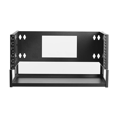 Tripp Lite 4U Wall Mount Bracket Rack Enclosure for Small Switches and Patch Panels, 14.75 inches Deep, Hinged Door for Equipment Access, 5-Year Warranty (SRWO4UBRKTSHELF)