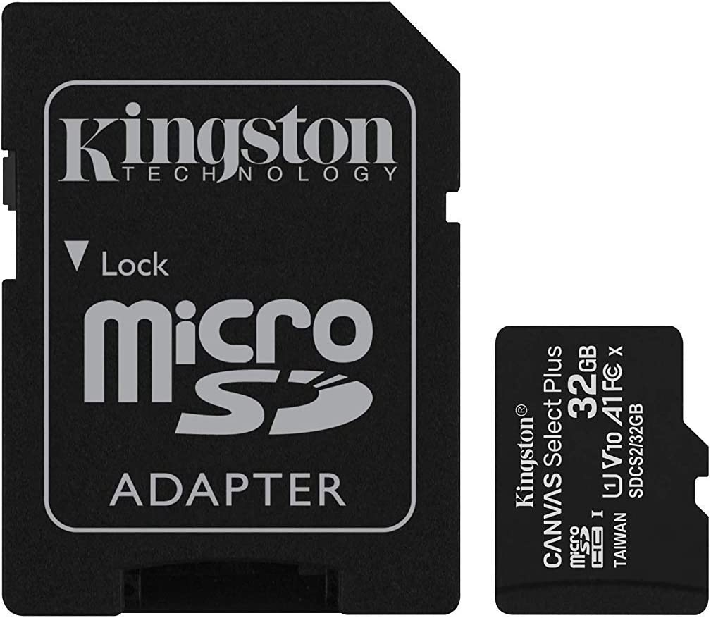 Kingston 32GB microSDHC Canvas Select Plus Class 10 Flash Memory Card SDCS2 Memory