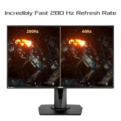 Asus TUF Gaming VG279QM 27in 280Hz Fast IPS Gaming Monitor w/G-SYNC?, ELMB-SYNC, DisplayHDR400, Shadow Boost,BLACK