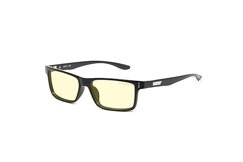 GUNNAR - Blue Light Reading Glasses - Blocks 65% Blue Light - Vertex, Gray Crystal, Amber Tint, Pwr +2.0