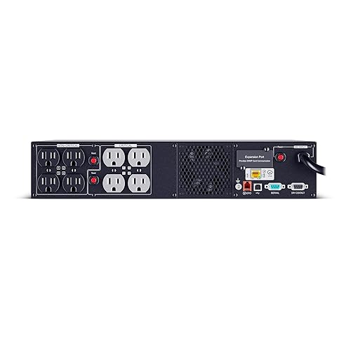 CyberPower PR1000RT2UC Smart App Sinewave UPS System, 1000VA/1000W, 8 Outlets, 2U Rack/Tower, AVR, Built-in Cloud Monitoring Standard 1000VA