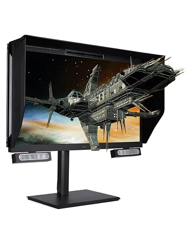 ACER Optimized 3D Monitor with SpatialLabs View Pro 27 | AHVA Panel | Ultra HD 3840 x 2160 Resolution, 2K per Eye in 3D Mode | 160Hz | AMD Free-Sync Premium Technology + nVidia G-Sync Compatible