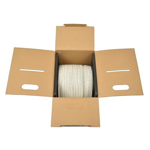 Tripp Lite Cat6 Bulk Solid-Core Cable, Plenum-Rated PVC (CMP), Gigabit, White, 1000' (N224-01K-WH)