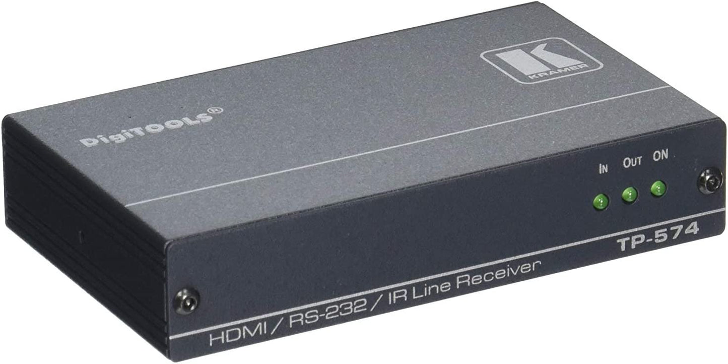 Kramer Electronics TP-574 HDMI HDCP 2.2 Receiver with RS–232 and IR Over PoC Long–Reach DGKat