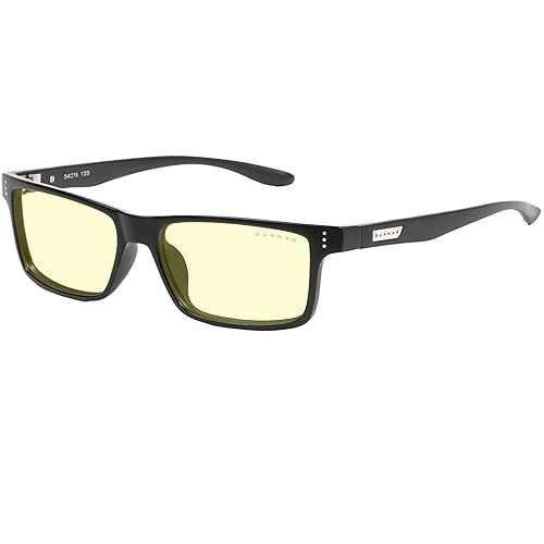 Gunnar - Blue Light Reading Glasses - Blocks 65% Blue Light - Vertex +1.5 Power Onyx, Amber Tint
