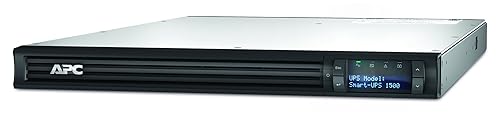 APC SMT1500RMI1U Schneider Compatible with Electric Smart-UPS 1500VA LCD RM 1U 230V - 1500 VA/1000 W - 5 Minute - 1U Rack-mountable - 5 Minu