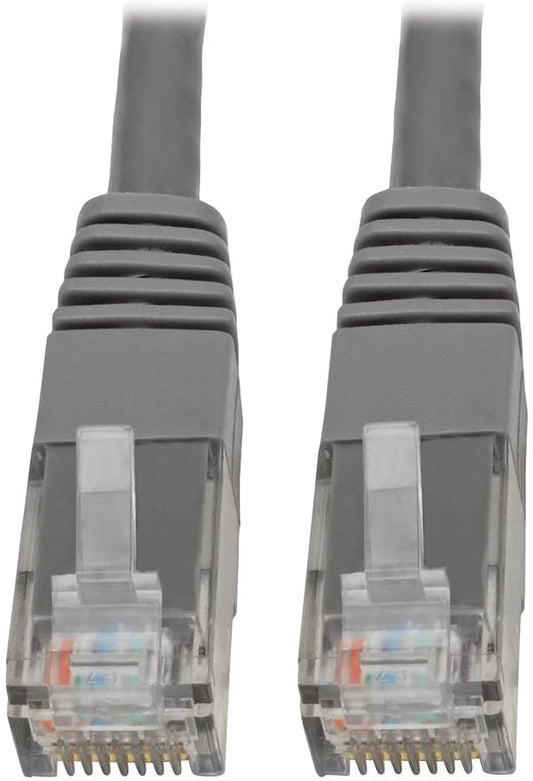 Tripp Lite Cat6 Cat5e Gigabit Molded Patch Cable RJ45 M/M 550MHz Gray 6ft 6' (N200-006-GY) 6 ft. Gray