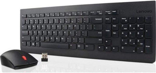 Lenovo 4X30M39471 Essential Wireless Keyboard &amp; Mouse Combo (French Canadian Layout), Black.
