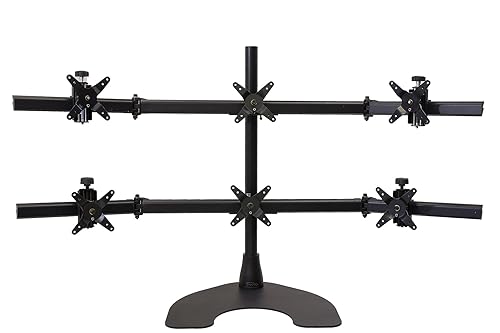 Ergotech Hex 3 Over 3 LCD Monitor Desk Stand (100-D28-B33)