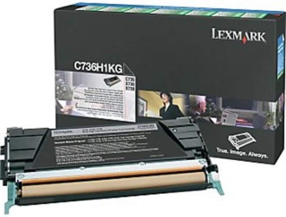Lexmark C736H1KG Black High Yield Return Program Toner Cartridge