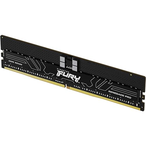 Kingston Fury Renegade Pro Expo 128GB 6400MT/s DDR5 ECC Reg CL32 DIMM (Kit of 4) Memory Overclockable ECC Registered DIMM- KF564R32RBE2K4-128 128gb 6400MT/s 16Gbit Kit of 4 AMD EXPO