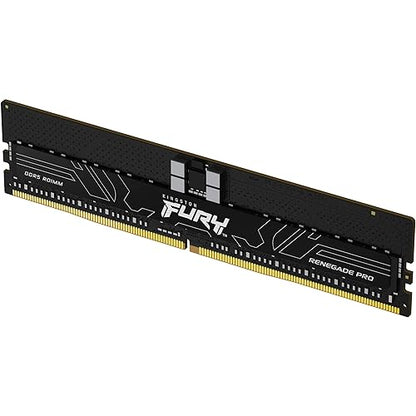 Kingston Fury Renegade Pro Expo 128GB 6400MT/s DDR5 ECC Reg CL32 DIMM (Kit of 4) Memory Overclockable ECC Registered DIMM- KF564R32RBE2K4-128 128gb 6400MT/s 16Gbit Kit of 4 AMD EXPO