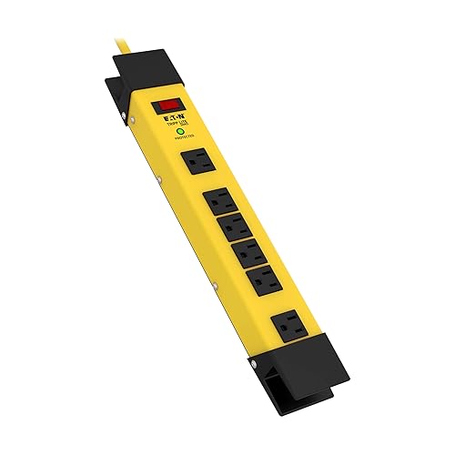 Tripp Lite TLM609SA Safety Surge Protector Strip 120V 6 Outlet Metal 9-Feet Cord OSHA 6 Outlet, 9ft Cord
