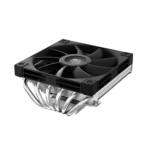 DEEPCOOL AN600 Top Flow Low Profile Cooler, 180W Cooling Power,6 Heat Pipe, Intel LGA1700/1200/1151/1150/1155 AM5/AM4