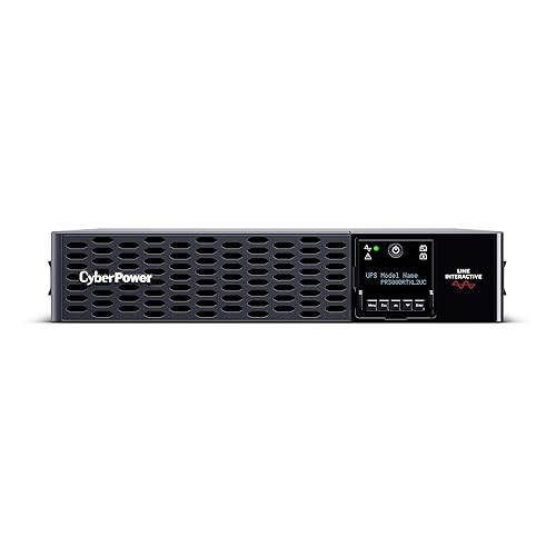 CyberPower PR3000RTXL2UC Smart App Sinewave UPS System, 3000VA/3000W, 9 Outlets, 2U Rack/Tower, Built-in Cloud Monitoring, EBM Option Expandable 3000VA