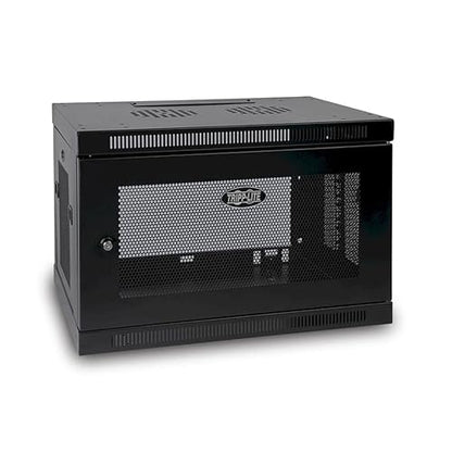 TRIPP LITE SmartRack 9U Low-Profile Switch-Depth Wall-Mount Rack Enclosure Cabinet, Black (SRW9U)