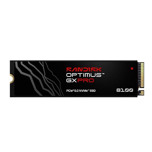 SANDISK Optimus GX PRO 8100 1TB PCIe 5.0 NVMe SSD, M.2 2280 1TB GX PRO 8100
