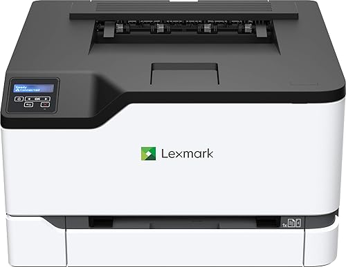 Lexmark C3224dw Color Laser Printer with Wireless Capabilities, Standard Two Sided Printing, LCD with Full-Spectrum Security