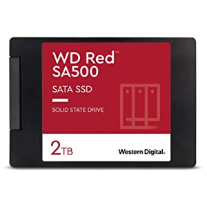 Western Digital 2TB WD Red SA500 NAS 3D NAND Internal SSD - SATA III 6 Gb/s, 2.5"/7mm, Up to 560 MB/s - WDS200T1R0A 2TB SSD