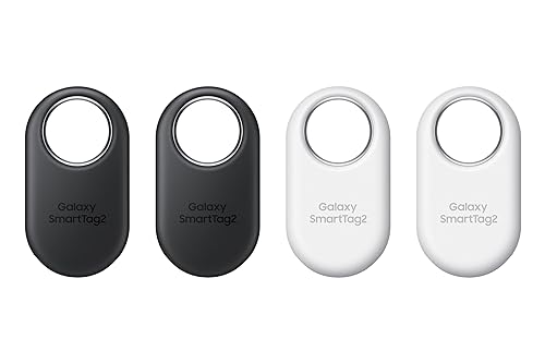 Samsung Galaxy SmartTag2 (4 Pack CAD Warranty) - IP67 Water Resistant Bluetooth Tracker, Long Lasting Battery, NFC tag, Phone, Luggage, pet, Key Finder SmartTag2 (4 Pack)