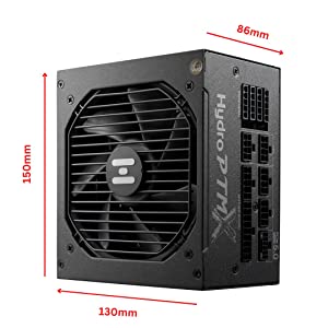 FSP Hydro PTM X PRO 1000W 80 Plus Platinum Full Modular ATX 3.0 PCIe Gen 5. W/ 12VHPWR Cable Power Supply Compact Size 10 Years Warranty (HPT3-1000M-G5)