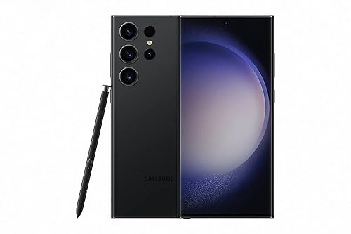 Samsung Galaxy S23 Ultra 5G Black 512GB - 6.8" 120 Hz AMOLED Display, 200MP+12MP+10MP+10MP Rear Camera, 12MP Selfie Camera, 8K Video, S-Pen Included, Nightography, (Unlocked, CAD Version & Warranty) S23 Ultra(New) Black 512