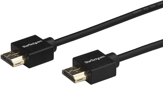 StarTech.com 6.6ft (2m) HDMI 2.0 Cable, 4K 60Hz Premium Certified High Speed HDMI Cable w/Ethernet, Ultra HD HDMI Cable, Long HDMI Cable/Cord for TV/Monitor/Laptop/PC, HDMI to HDMI Video (HDMM2MLP) 6 ft/2m