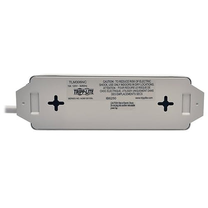 Tripp Lite 3 Outlet Home & Office Power Strip, 6ft Cord with 5-15P Plug (TLM306NC) 3 Outlet + 6ft Cord Power Strip