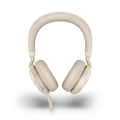 Jabra Evolve2 75 - USB-A MS Teams - Beige Wireless Headset/Music Headphones