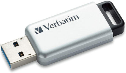Verbatim 32GB Store'n' Go Secure Pro USB 3.0 Flash Drive with AES 256 Hardware Encryption - Silver