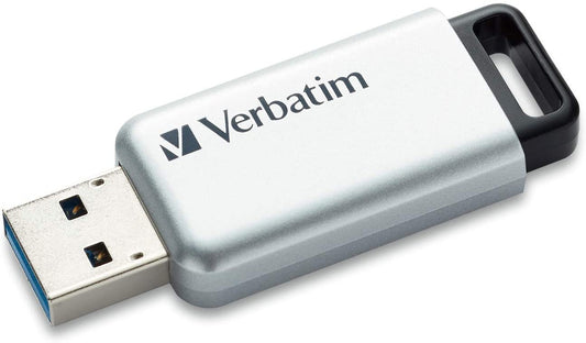 Verbatim 32GB Store'n' Go Secure Pro USB 3.0 Flash Drive with AES 256 Hardware Encryption - Silver