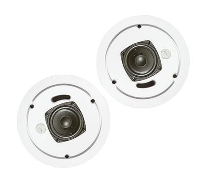 JBL Professional Control Compact 3" Ceiling Loudspeaker, White, Sold as Pair (12C/T), 3-Inch White 3-Inch