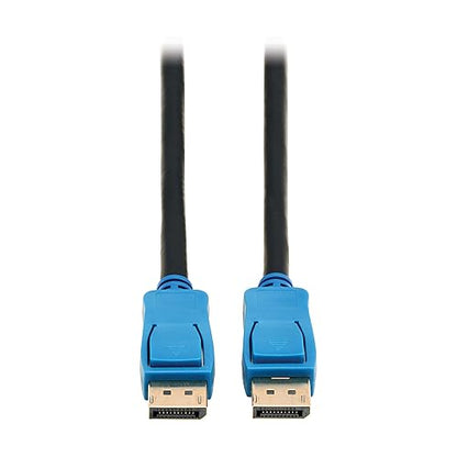 Tripp Lite Series 8K DisplayPort Cable 1.4 with Latching Connectors, 15 Feet / 4.6 Meters, Up to 8K@60Hz or 4K@120Hz, Double Shielding, HDR 4:4:4, Lifetime Manufacturer's Warranty (P580-015-8K6)