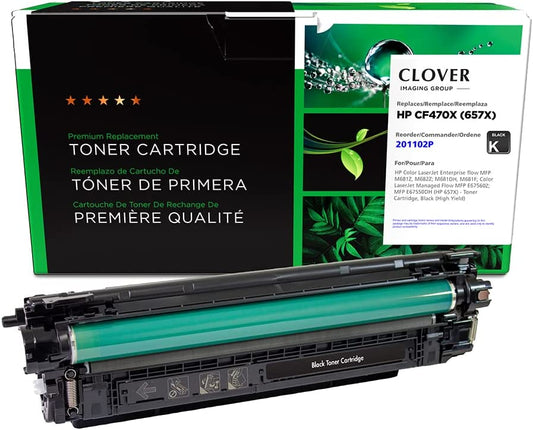 Clover imaging group Clover Remanufactured Toner Cartridge Replacement for HP CF470X (HP 657X) High Yield | Black