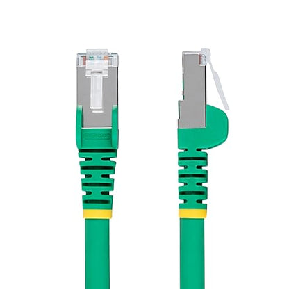 StarTech.com 1ft Green CAT6a Ethernet Cable, Snagless RJ45, 10GbE, 100W PoE++, S/FTP, 500MHz, 27AWG Pure Bare Copper, LSZH