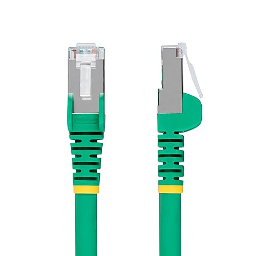 StarTech.com 5ft Green CAT6a Ethernet Cable, Snagless RJ45, 10GbE, 100W PoE++, S/FTP, 500MHz, 27AWG Pure Bare Copper, LSZH