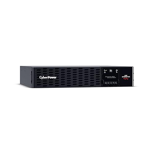 CyberPower PR3000RTXL2UN Smart App Sinewave UPS System, 3000VA/3000W, 9 Outlets, 2U Rack/Tower, RMCARD205 Pre-Installed, EBM Option