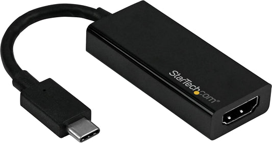 StarTech.com USB C to HDMI Adapter - 4K 60Hz - Thunderbolt 3 Compatible - USB-C Adapter - USB Type C to HDMI Dongle Converter (CDP2HD4K60) Black 4K 60Hz