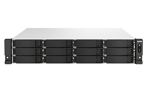 QNAP TS-h1887XU-RP-E2334-16G-US 18 Bay 2U Rackmount Hybrid NAS with Intel® Xeon® Processor, Dual 10GbE, ZFS Storage for Virtualization and Data-Intensive Enterprise Applications