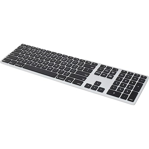 Matias Wireless Multi-Pairing Keyboard for Mac - Silver Plastic Housing