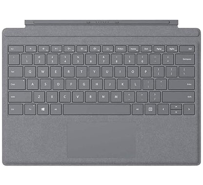 Microsoft Surface Pro Signature Type Cover - Constructed with Alcantara, Durable, Stain-Resistant Material, Light Charcoal - FFQ-00141