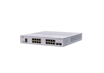 CISCO DESIGNED Business CBS250-16T-2G Smart Switch | 16 Port GE | 2x1G SFP | Limited Lifetime Protection (CBS250-16T-2G) (CBS250-16T-2G-NA) Switch 16-port GE / 2 x GE uplinks