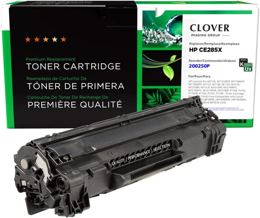 Clover imaging group Clover Remanufactured Toner Cartridge Replacement for HP CE285A (HP 85A) | Black | Extended Yield