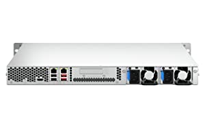 QNAP TS-464U-RP-8G-US 4 Bay High-Speed Rackmount Dual-2.5GbE NAS Intel® Celeron® N5105/N5095 CPU, 8GB DDR4 Memory and 2.5GbE (2.5G/1G/100M) Network Connectivity (Diskless) 4 Bay 8GB RAM Redundant Power