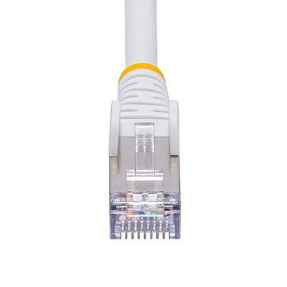 StarTech.com 15ft White CAT8 Ethernet Cable, Snagless RJ45, 25G/40G, 2000MHz, 100W PoE++, S/FTP, 26AWG Pure Bare Copper, LSZH