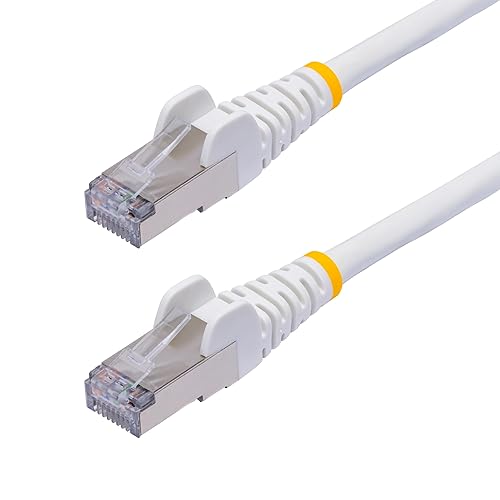 StarTech.com 40ft White CAT8 Ethernet Cable, Snagless RJ45, 25G/40G, 2000MHz, 100W PoE++, S/FTP, 26AWG Pure Bare Copper, LSZH