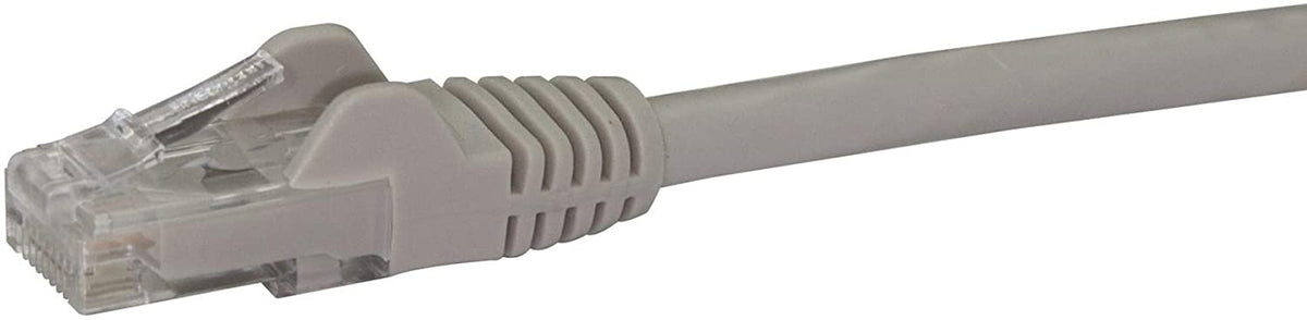 StarTech.com 15ft CAT6 Ethernet Cable - Gray CAT 6 Gigabit Ethernet Wire -650MHz 100W PoE RJ45 UTP Network/Patch Cord Snagless w/Strain Relief Fluke Tested/Wiring is UL Certified/TIA (N6PATCH15GR) Gray 15 ft / 4.5 m 1 Pack